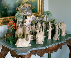 Stewart made this nativity scene during her 2004 incarceration at Alderson Federal Prison Camp in West Virginia.